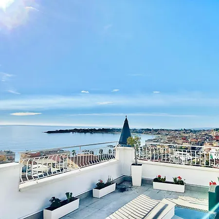 Luxury Penthouse Sea View With Terrace Apartment Giardini Naxos